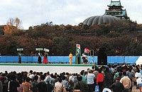 [写真]大阪築城400年まつりの撮影会（大阪城址公園）